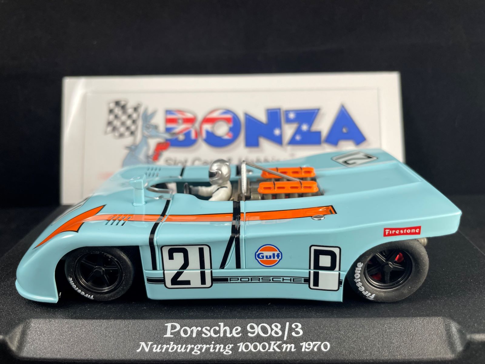 0520SW PORSCHE 908/03 GULF NURBURGRING 1000KM 1970 #21 0520SW PORSCHE 908/03 GULF NURBURGRING 1000KM 1970 #21