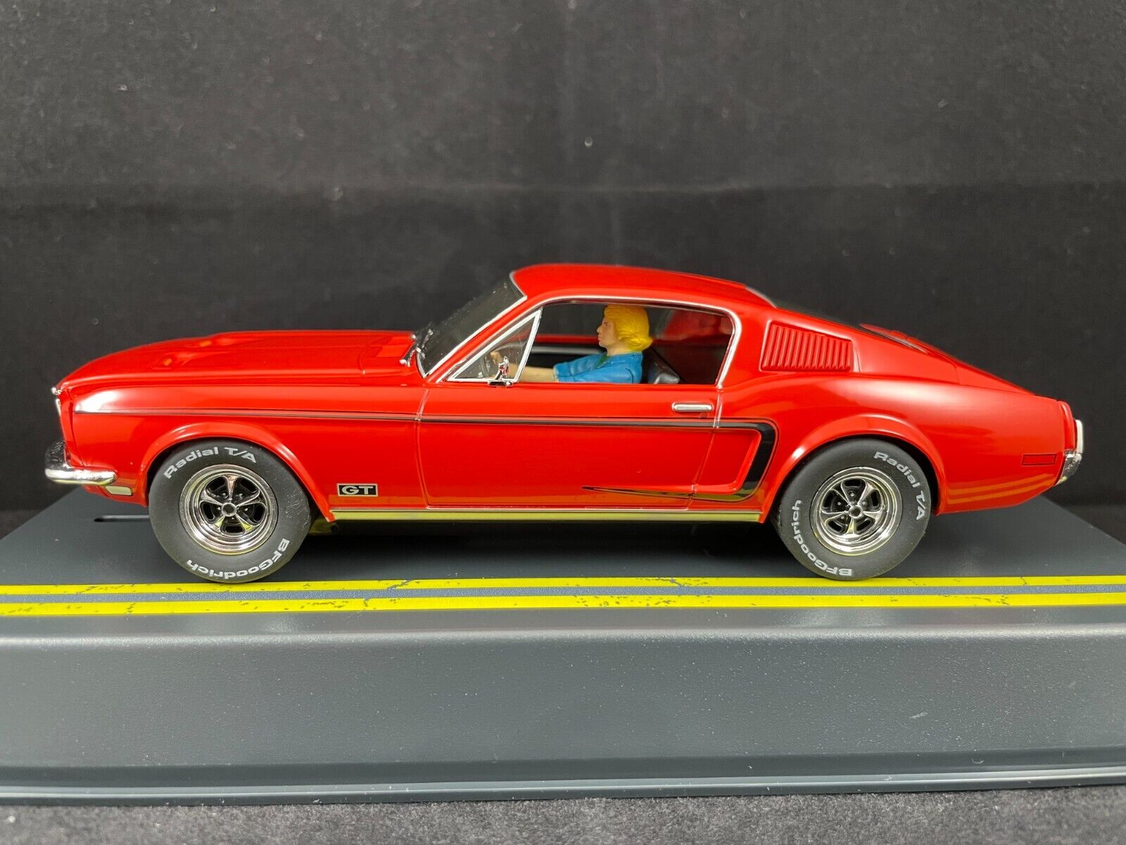 P151 PIONEER FORD MUSTANG FASTBACK GT ROUTE 66 LTD ED RED 1:32 SCALE ...