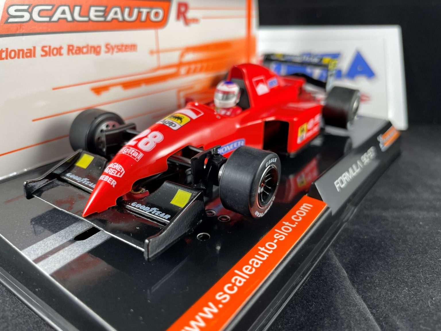 SC-6310 SCALEAUTO F1 FORMULA 90-97 FERRARI JEAN ALESI #28 1:32 SLOT CAR ...