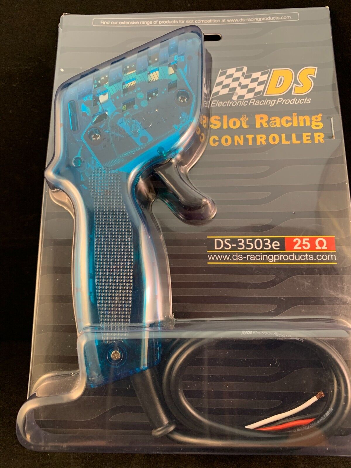 DS-3503E SLOT CAR RACING HAND CONTROLLER 25 OHM BASIC-3 BLUE