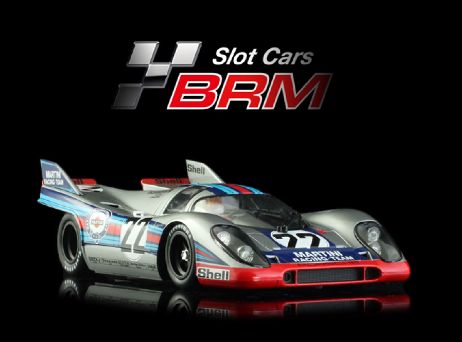 PRE ORDER DUE AUGUST 2025 BRM206 BRM PORSCHE 917K MARTINI RACING TEAM #22 1:24 SCALE SLOT CAR
