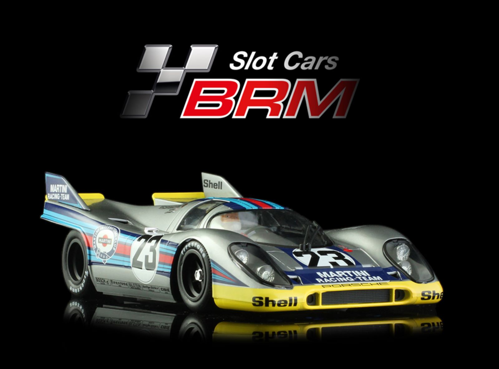 PRE ORDER DUE AUGUST 2025 BRM207 BRM PORSCHE 917K MARTINI RACING TEAM #23 1:24 SCALE SLOT CAR
