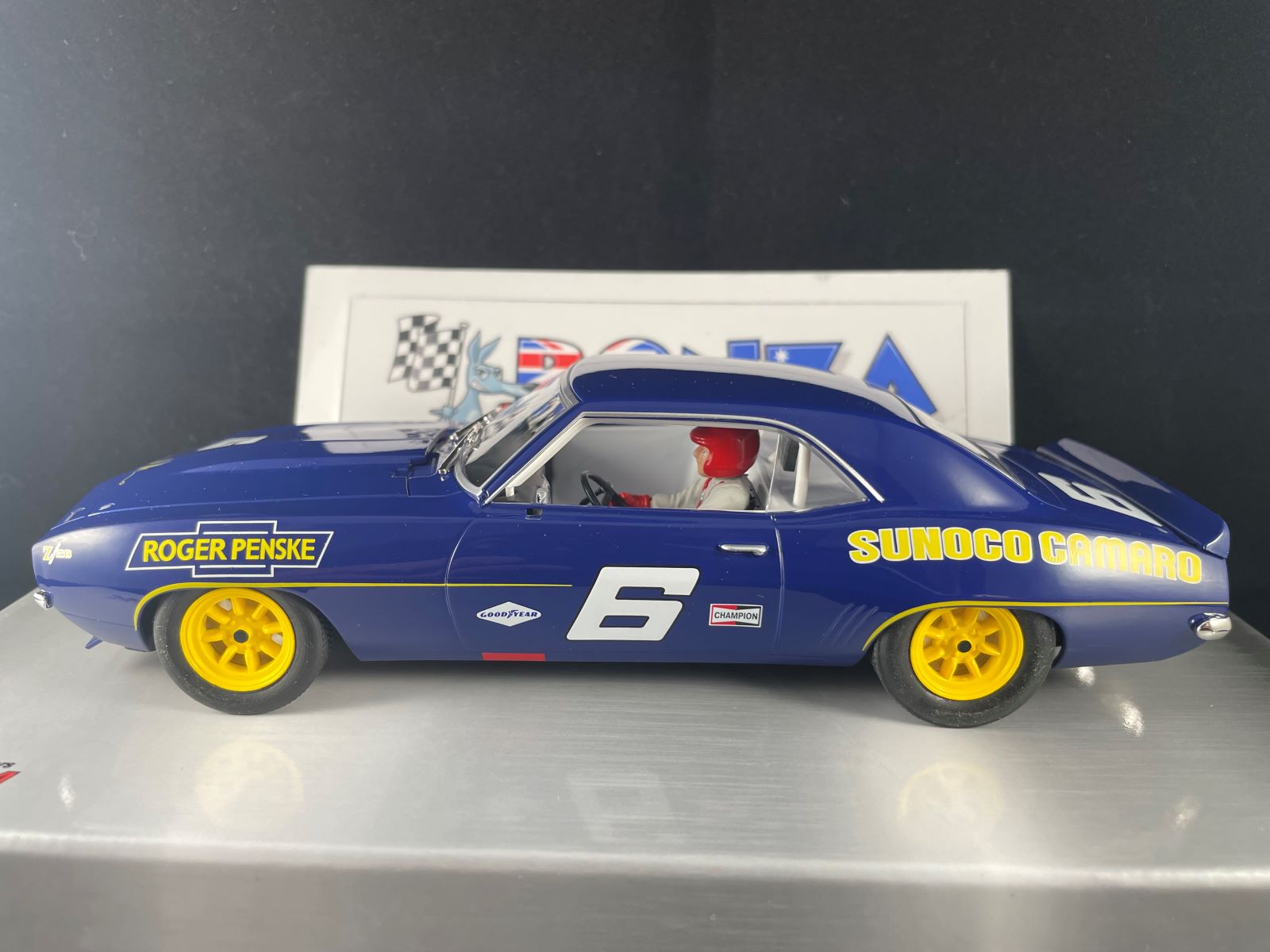 BRM196 BRM CAMARO Z28 SUNOCO #6 ROGER PENSKE 1:24 SCALE SLOT CAR