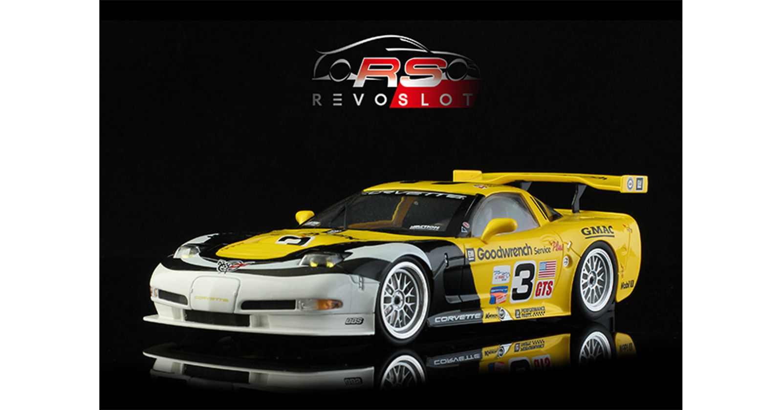 PRE ORDER DUE SEP 2025 RS0283 REVO CORVETTE C5 GOODWRENCH #3 ALMS 1:32 SLOT CAR