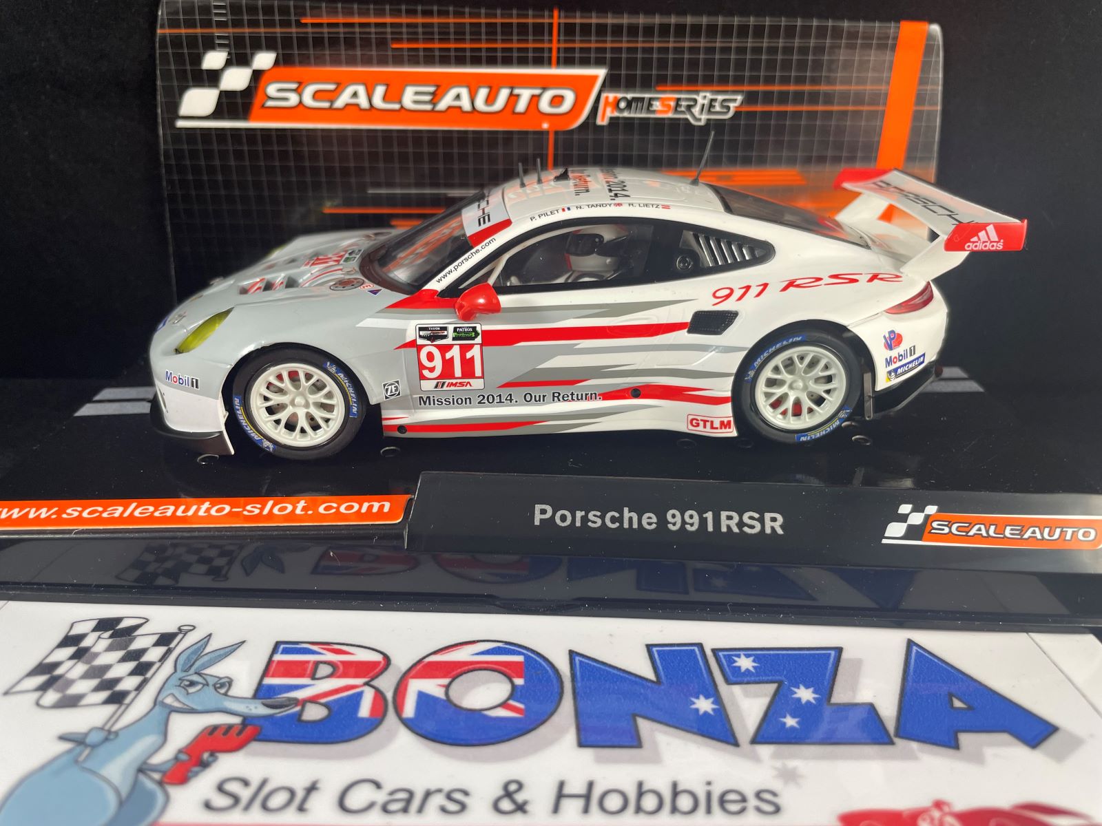 SC6139 SCALEAUTO HOME SERIES PORSCHE 991 RSR GT3 #911 1:32 SLOT CAR