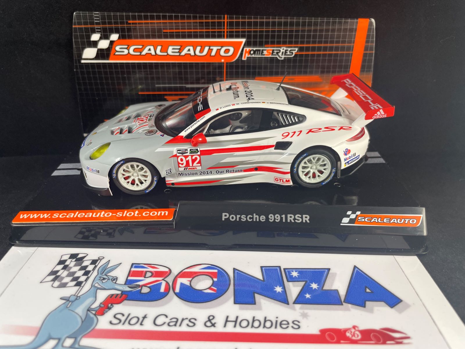 SC6140 SCALEAUTO HOME SERIES PORSCHE 991 RSR GT3 #912 1:32 SLOT CAR