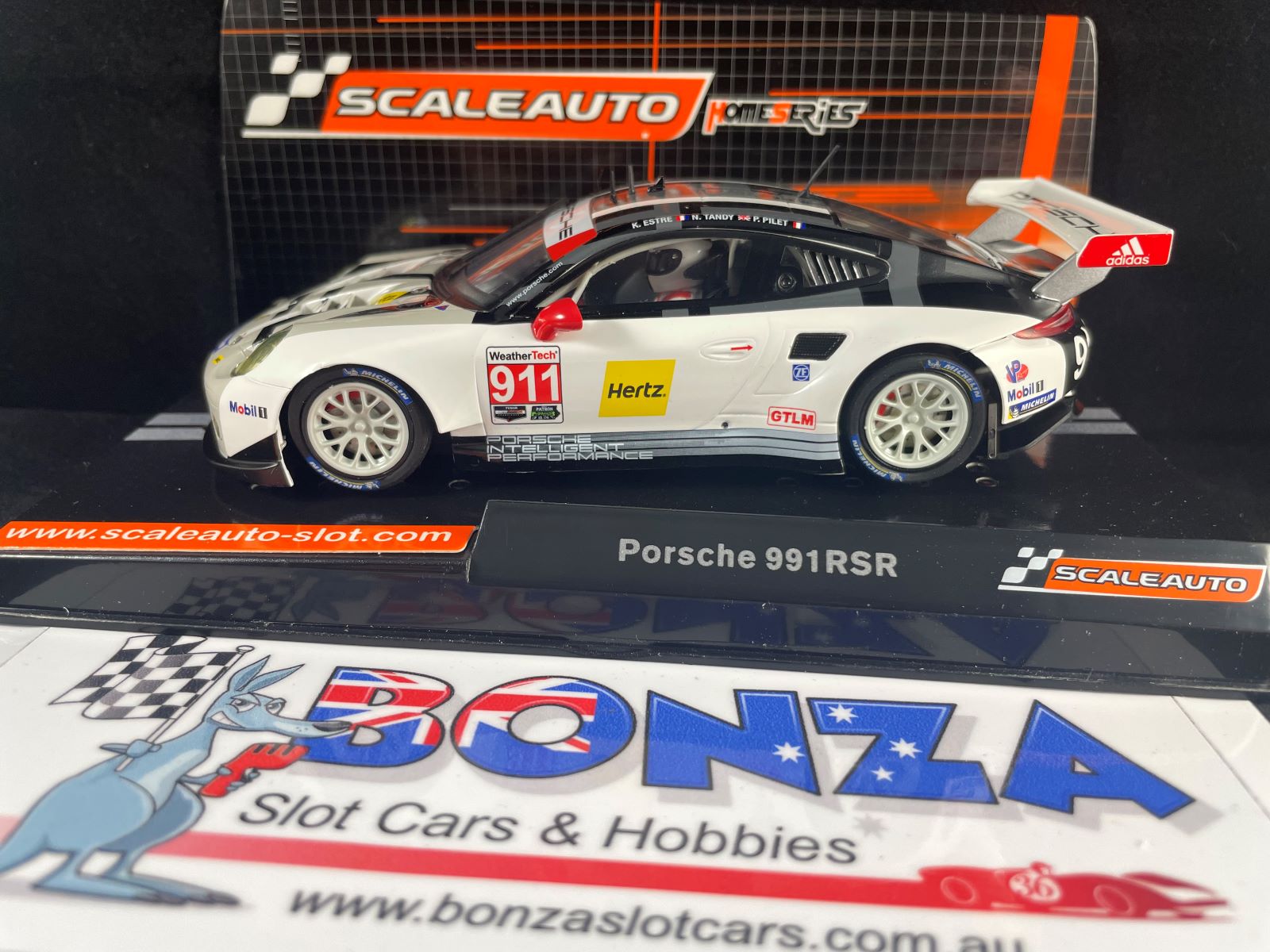 SC6151 SCALEAUTO HOME SERIES PORSCHE 991 RSR GT3 #911  1:32 SLOT CAR