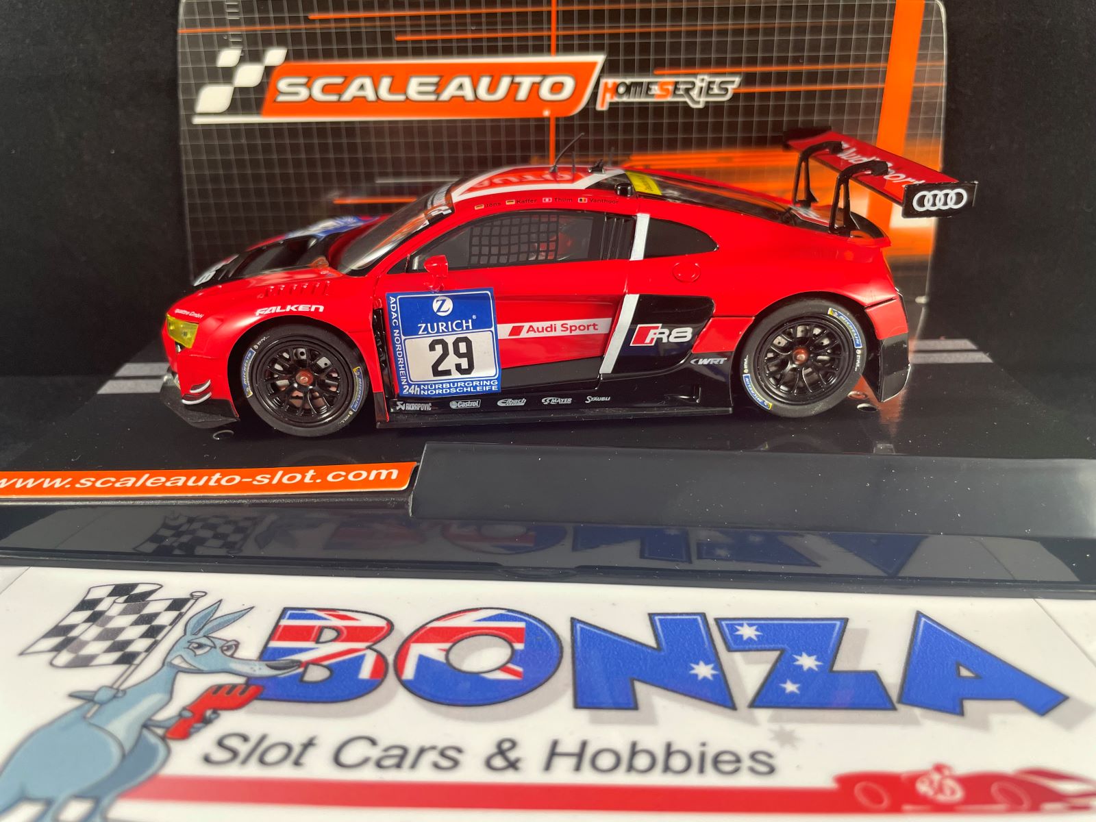 SC6172 SCALEAUTO HOME SERIES AUDI R8 GT3 #29  1:32 SLOT CAR
