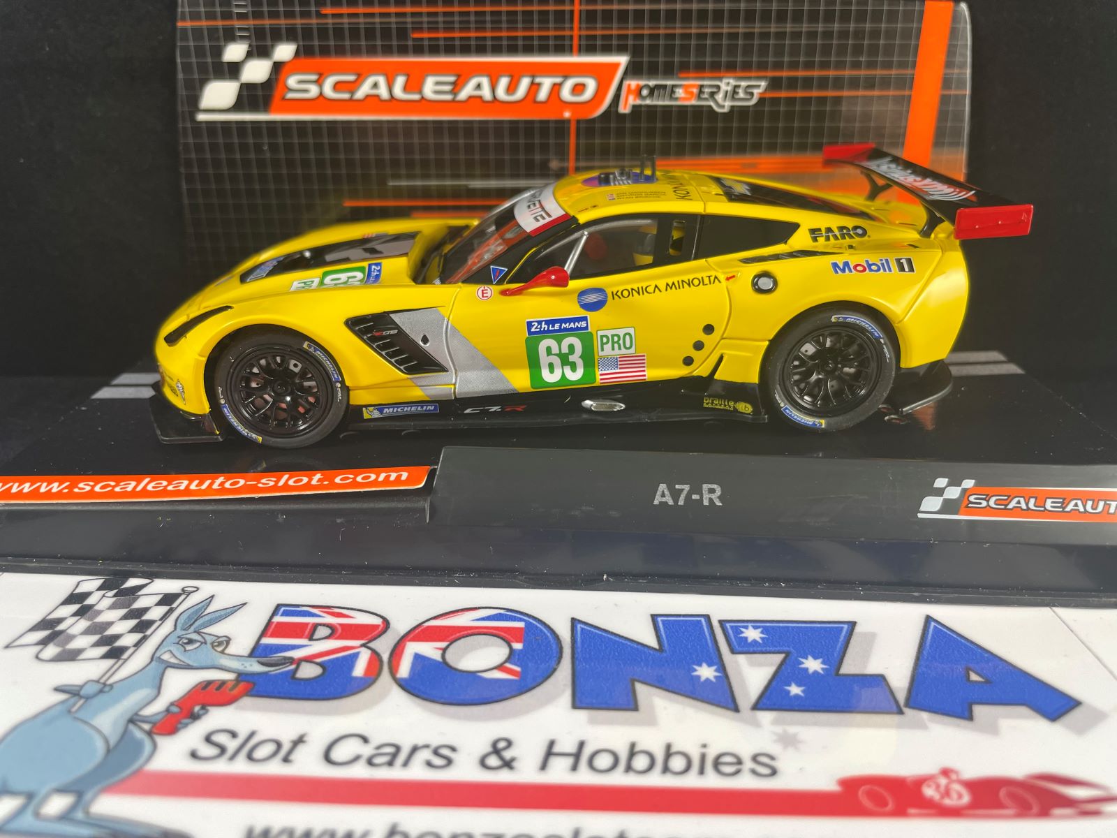 SC6223 SCALEAUTO HOME SERIES CCORVETTE A7R #63 1:32 SLOT CAR