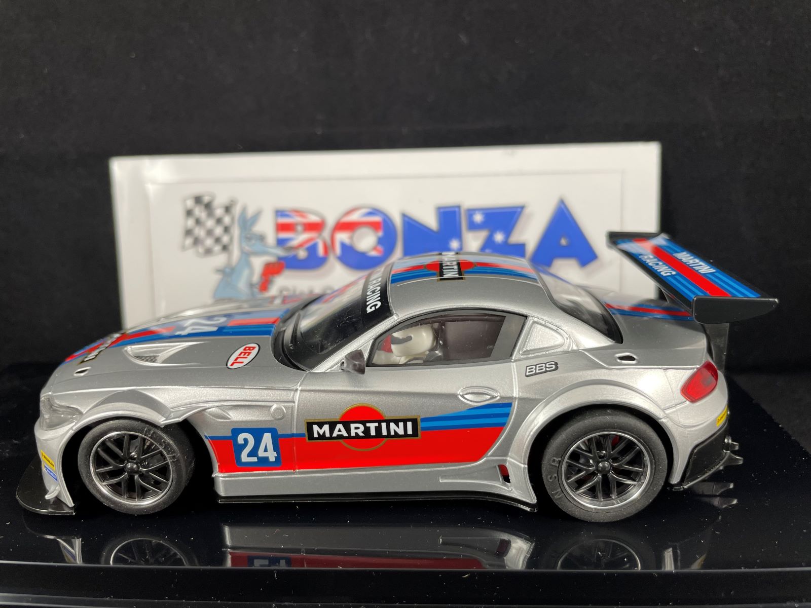 0600SW NSR BMW Z4 GT3 MARTINI RACING GREY #24 1:32 SLOT CAR