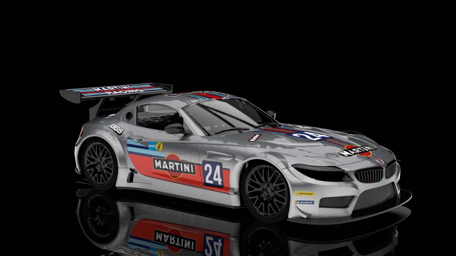 PRE ORDER DUE JANUARY 2026 0600SW NSR BMW Z4 GT3 MARTINI RACING GREY #24 1:32 SLOT CAR