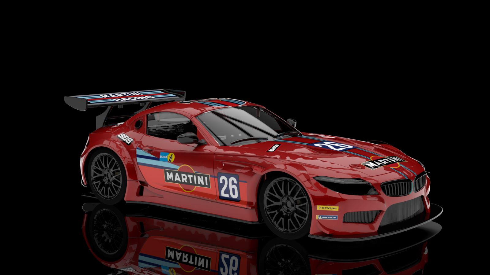 PRE ORDER DUE JANUARY 2026 0602SW NSR BMW Z4 GT3 MARTINI RACING RED #26 1:32 SLOT CAR