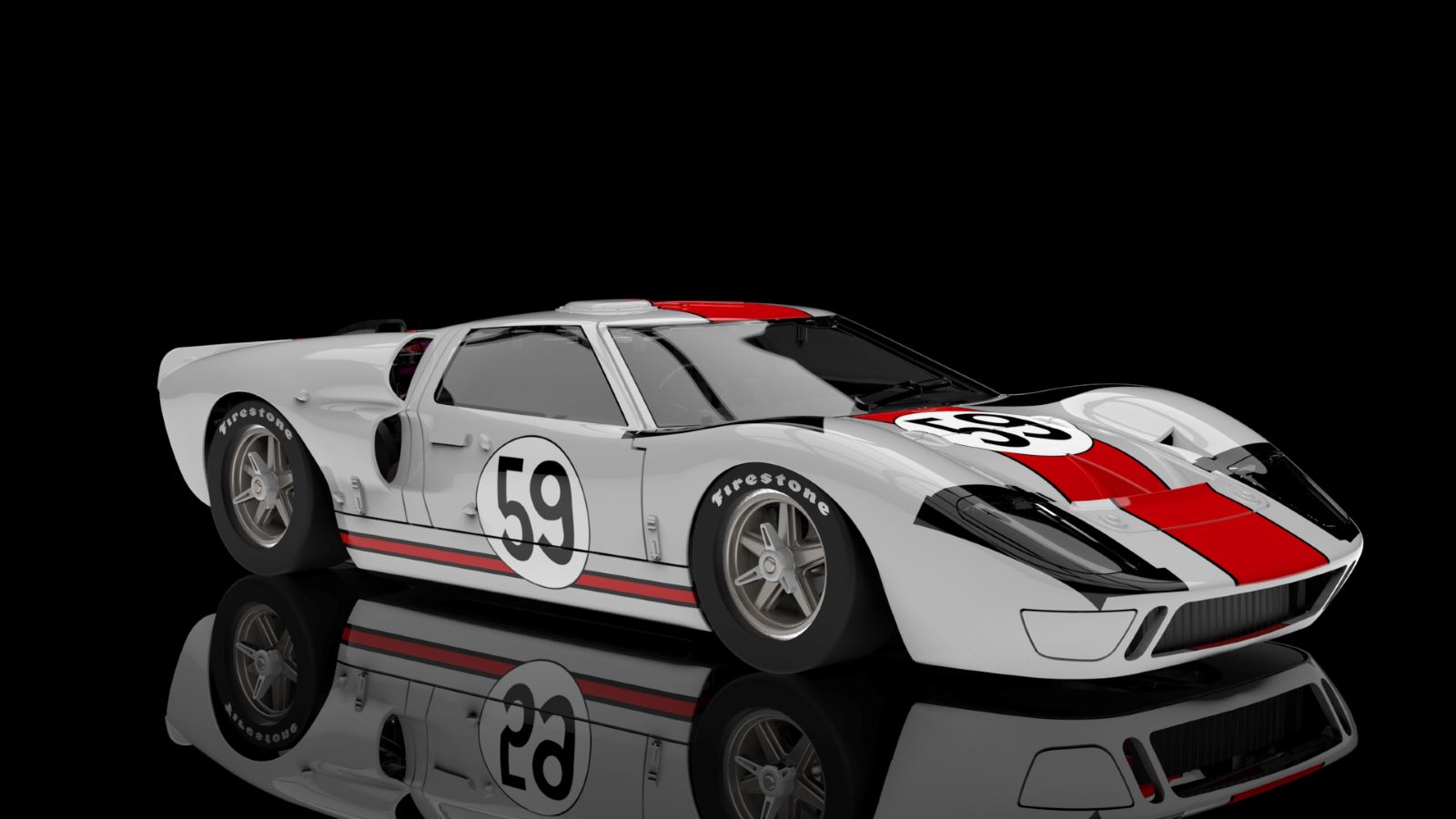 PRE ORDER DUE JANUARY 2026 0603SW NSR FORD GT40 LE MANS #59 1:32 SLOT CAR