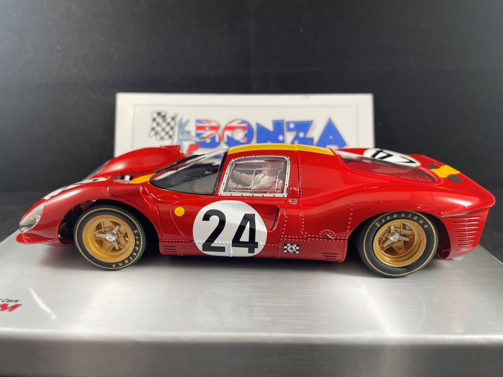 BRM202 BRM FERRARI 330 P4 EQUIPE NATIONAL BELGE #24 1:24 SCALE SLOT CAR