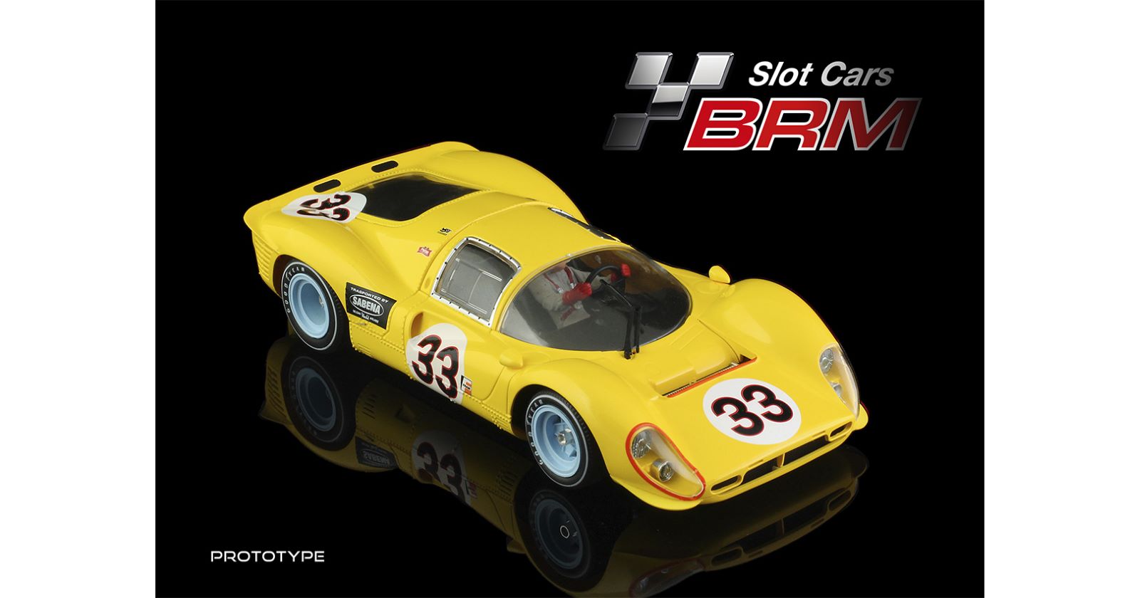 PRE ORDER DUE DEC 2025 BRM203 BRM FERRARI 412P ECURIE FRANCOCHAMPS #33 1:24 SCALE SLOT CAR