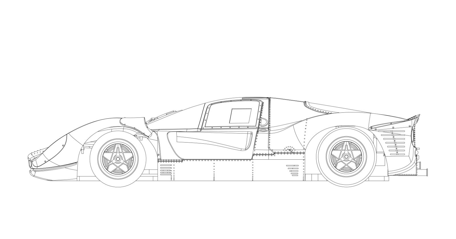 PRE ORDER DUE DEC 2025 BRM205 BRM FERRARI 330 P4 /  412P COMPLETE WHITE KIT 1:24 SCALE SLOT CAR