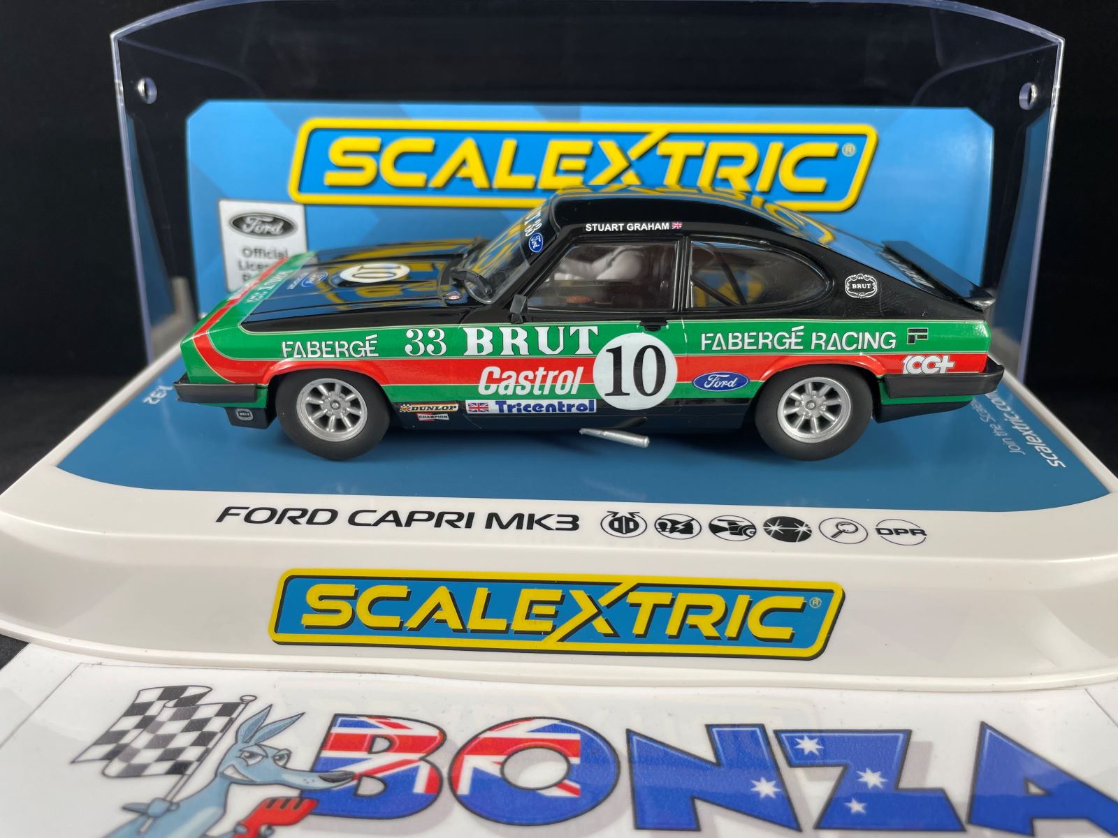 C4101 SCALEXTRIC FORD CAPRI MK3 OULTON PARK CASTROL #10 #31 1:32 scale