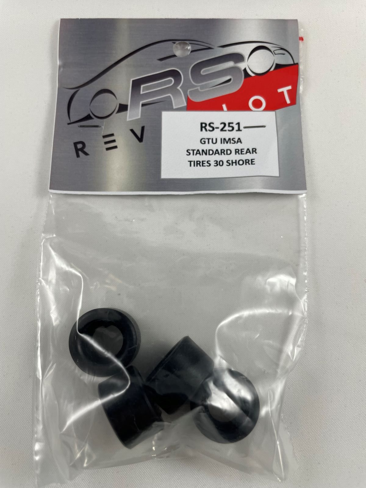 RS251 REVO SLOT GTU IMSA STANDARD REAR TYRES 30 SHORE