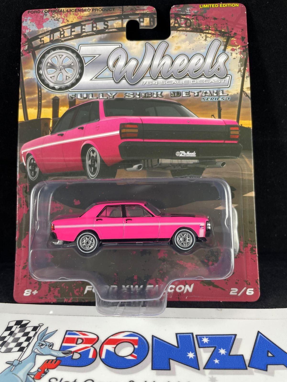 OZWHEELS 1969 FORD XW FLACON FULLY SICK DETAIL SERIES 1  1:64 SCALE DIECAST MODEL CAR
