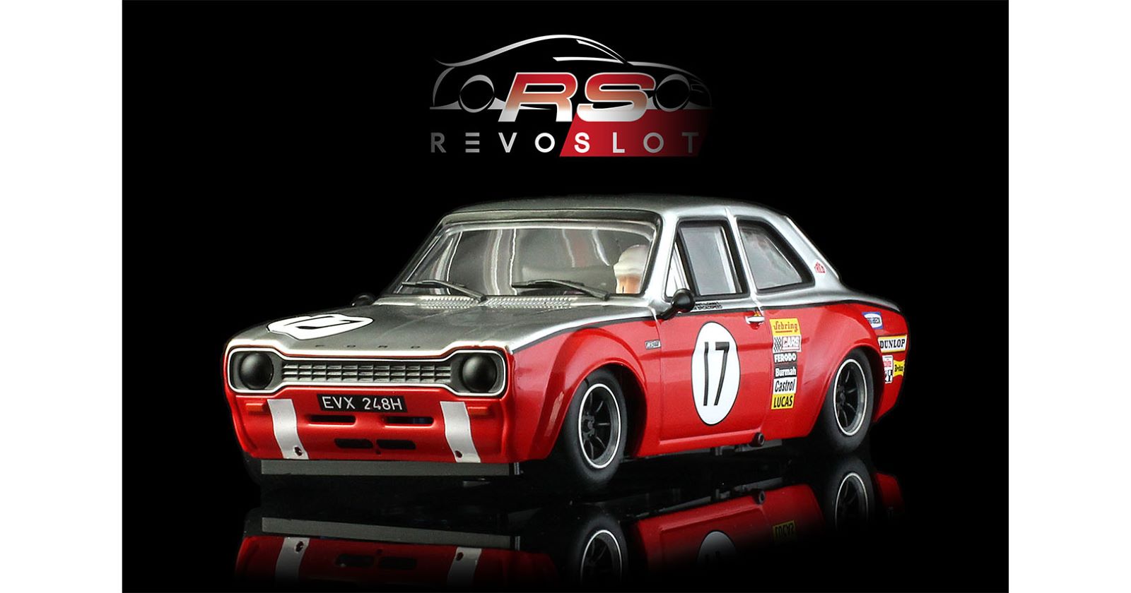 PRE ORDER DUE APRIL 2026 RS0305 REVO SLOT FORD ESCORT MKI STEWART #17 1:32 SLOT CAR