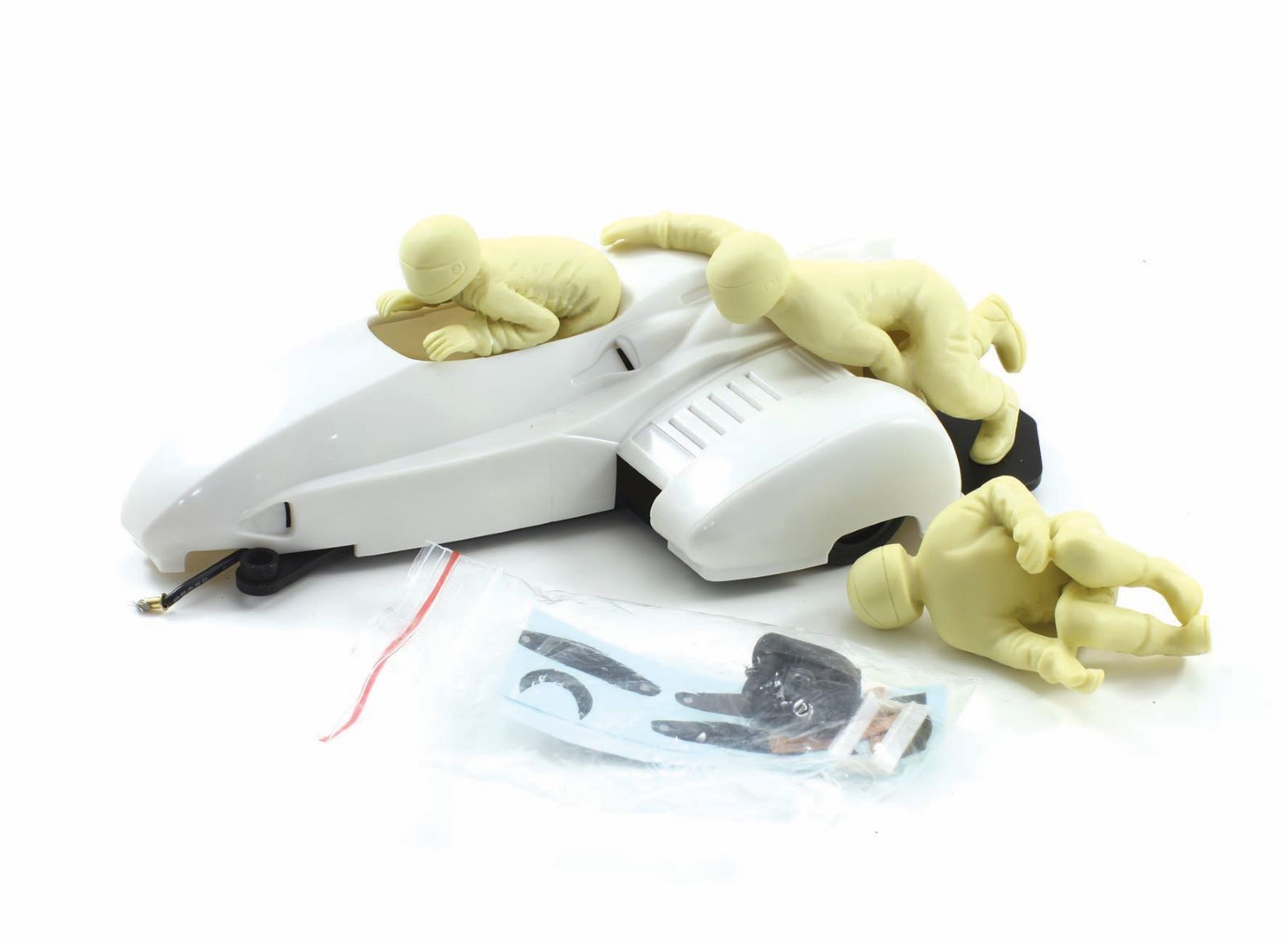 PRE ORDER DUE LATE MAY 2026 BRMSDC05 BRM SIDECAR FULL WHITE KIT 1:24 SCALE SLOT CAR