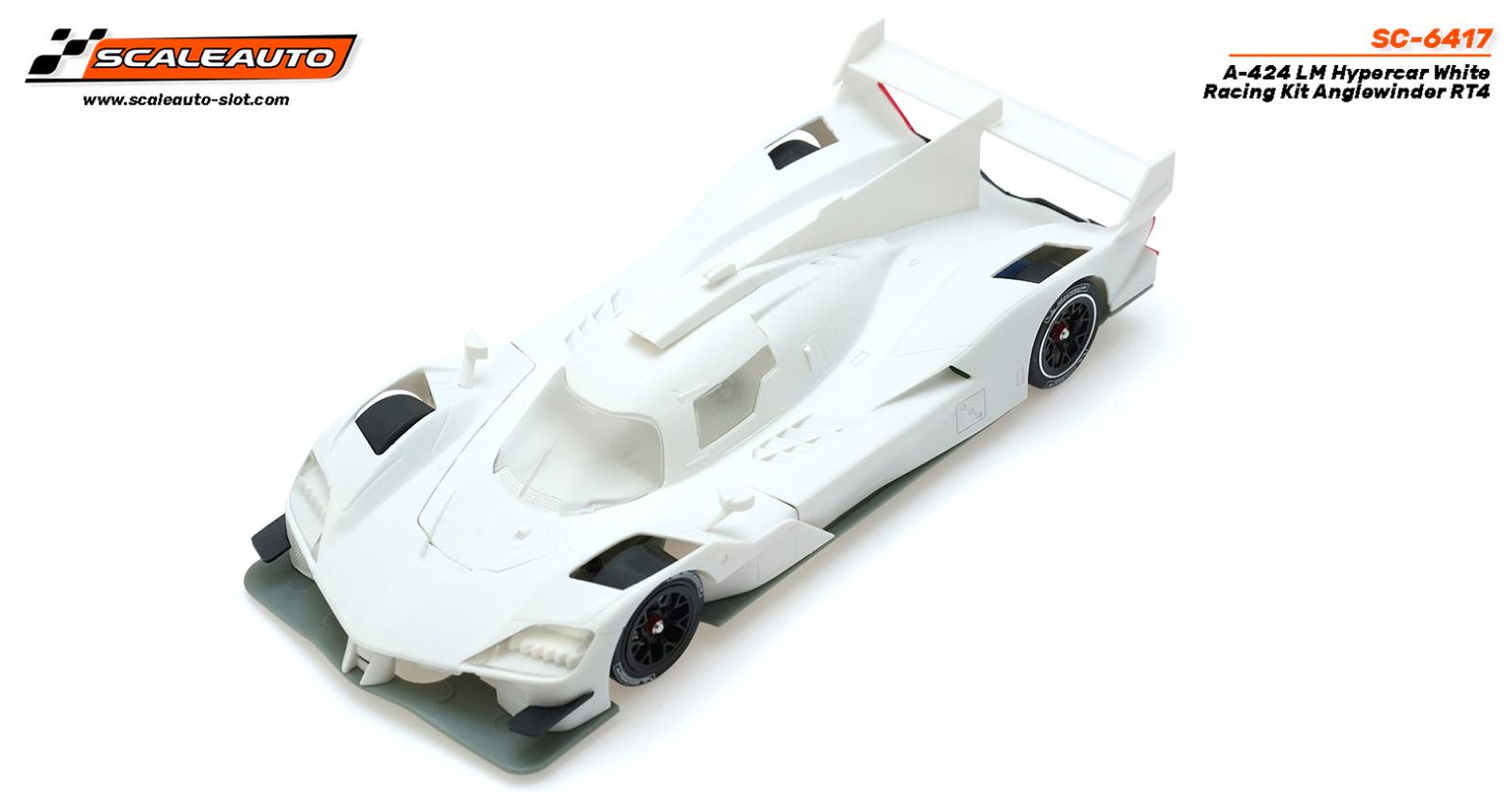 SC6417 SCALEAUTO ALPINE A-424 LM HYPERCAR COMPLETE WHITE RACING KIT 1:32 SCALE