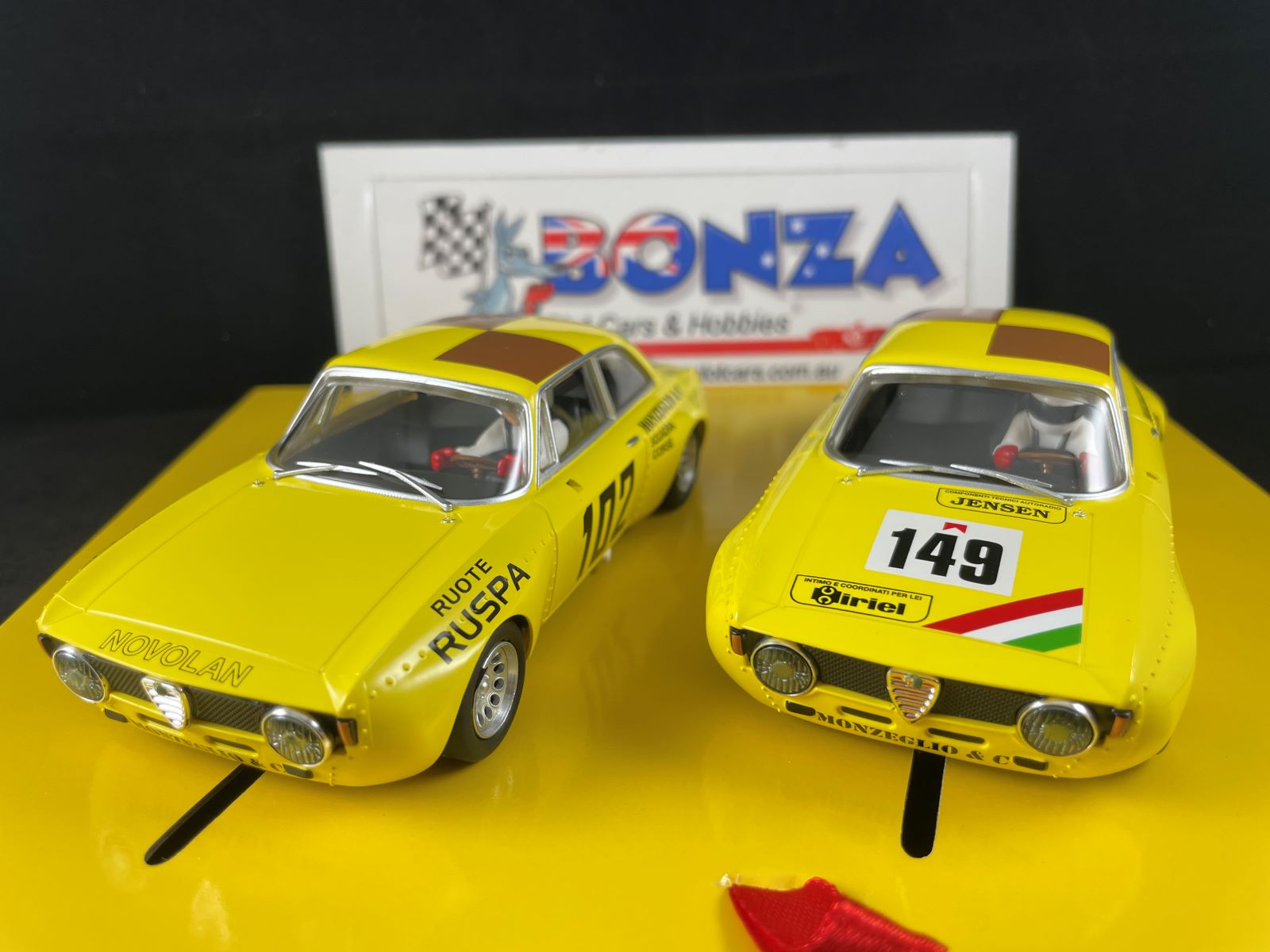 RS0314 REVO SLOT ALFA ROMEO MONZEGLIO SQUADRA CORSE TARGA FLORIO TWIN PACK LTD ED 1:32 SLOT CARS