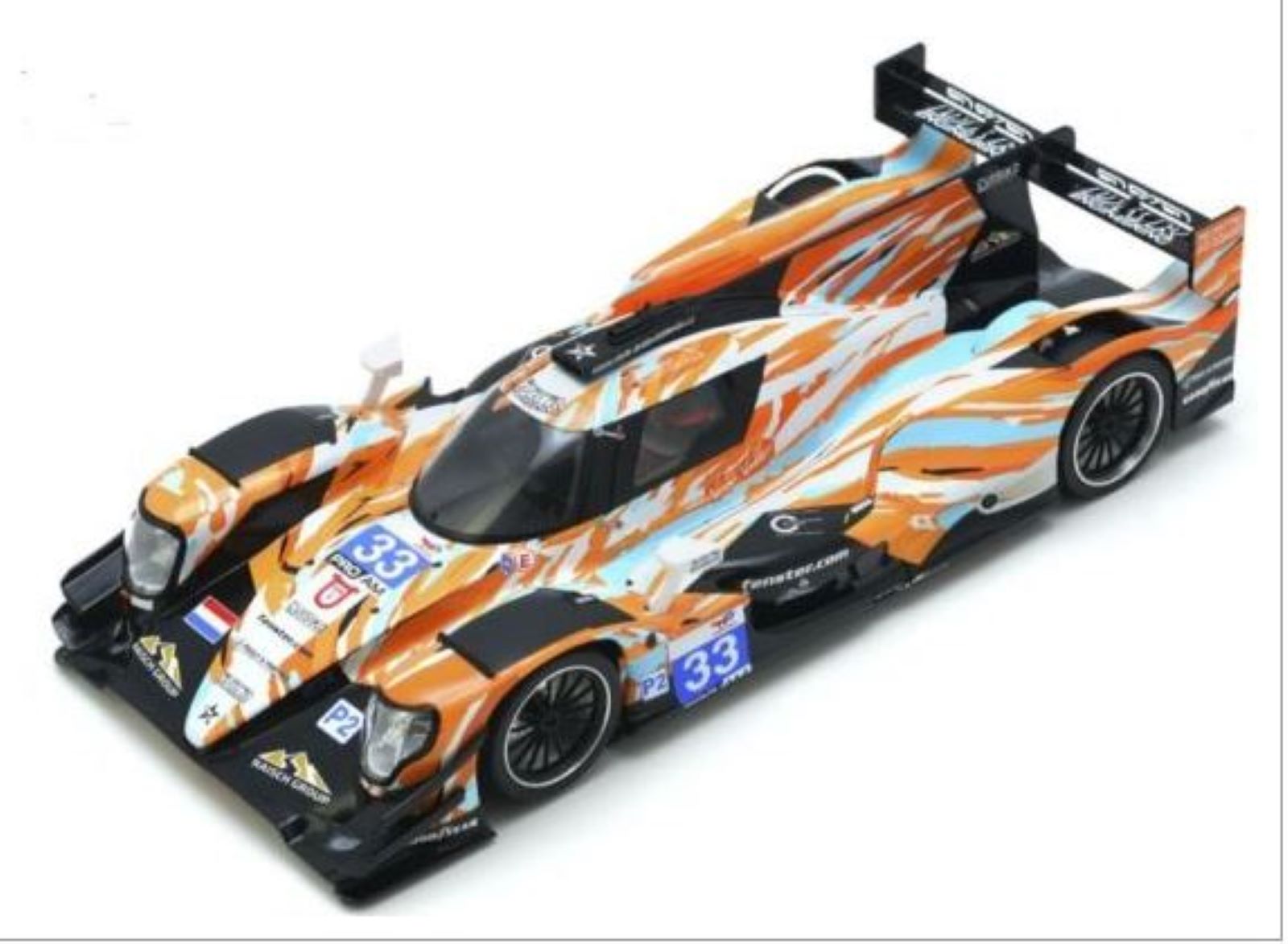 SC7148LM1 SCALEAUTO LMP ORECA 07 DKR ENGINEERING #33 COMPLETE PAINTED BODY RACING KIT 1:24 SCALE SLOT CAR