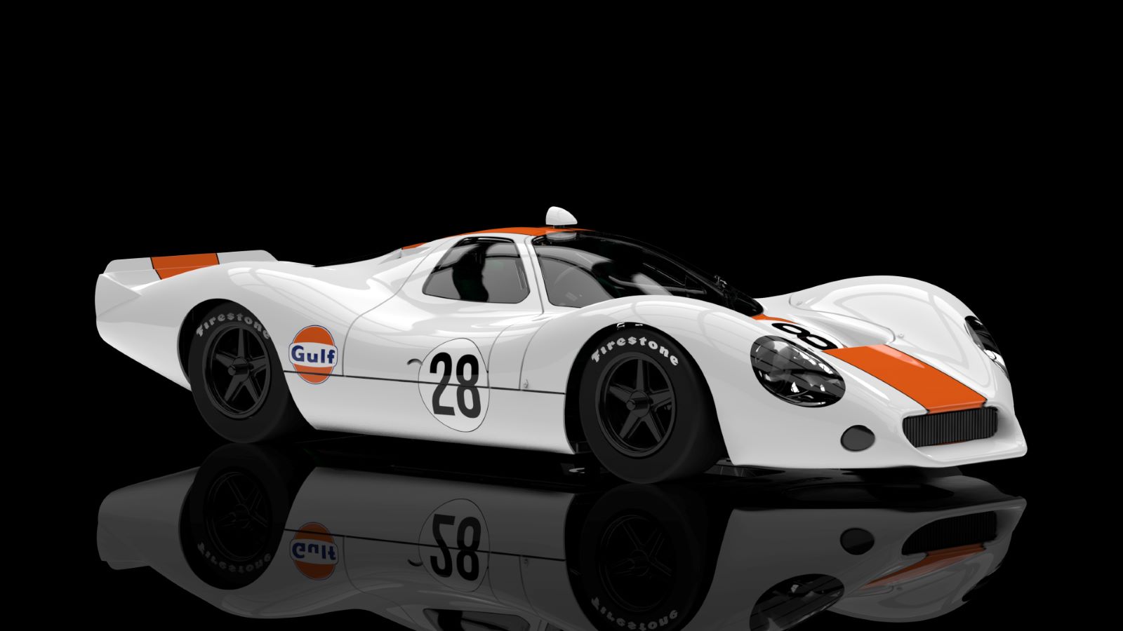 PRE ORDER DUE OCTOBER 2026 0656SW NSR FORD P68 GULF #28 WHITE 1:32 SLOT CAR