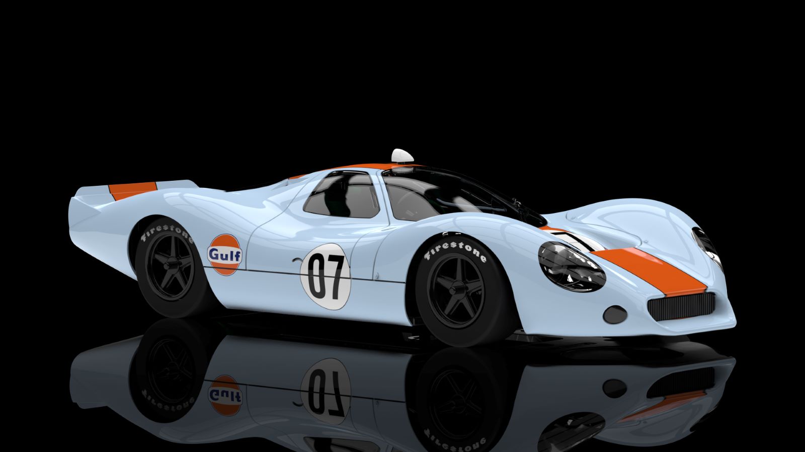 PRE ORDER DUE OCTOBER 2026 0657SW NSR FORD P68 GULF #07 BLUE 1:32 SLOT CAR