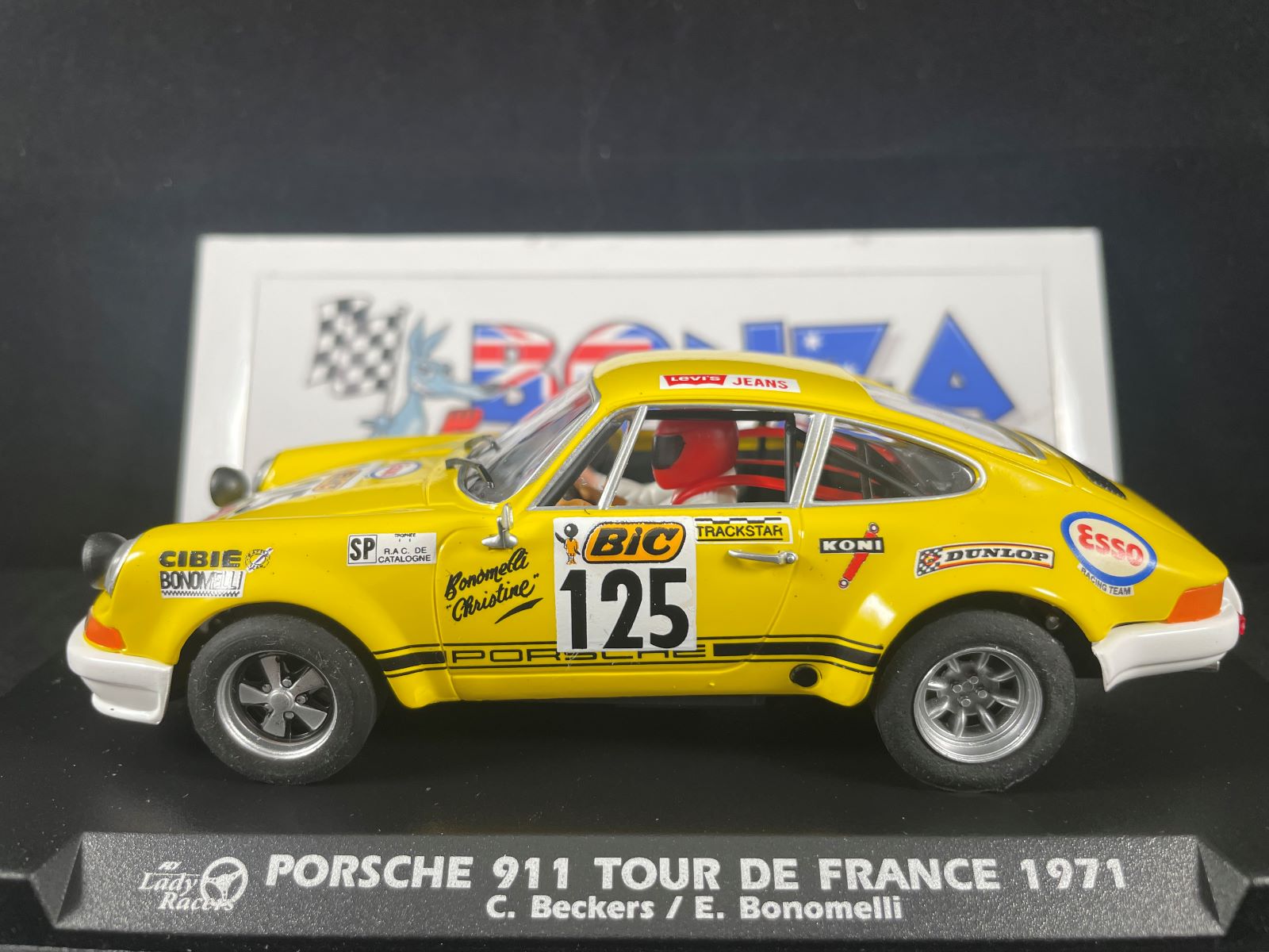 A2122 FLY PORSCHE 911 TOUR DE FRANCE 1973 #125 LADY RACERS 1:32 SLOT CAR