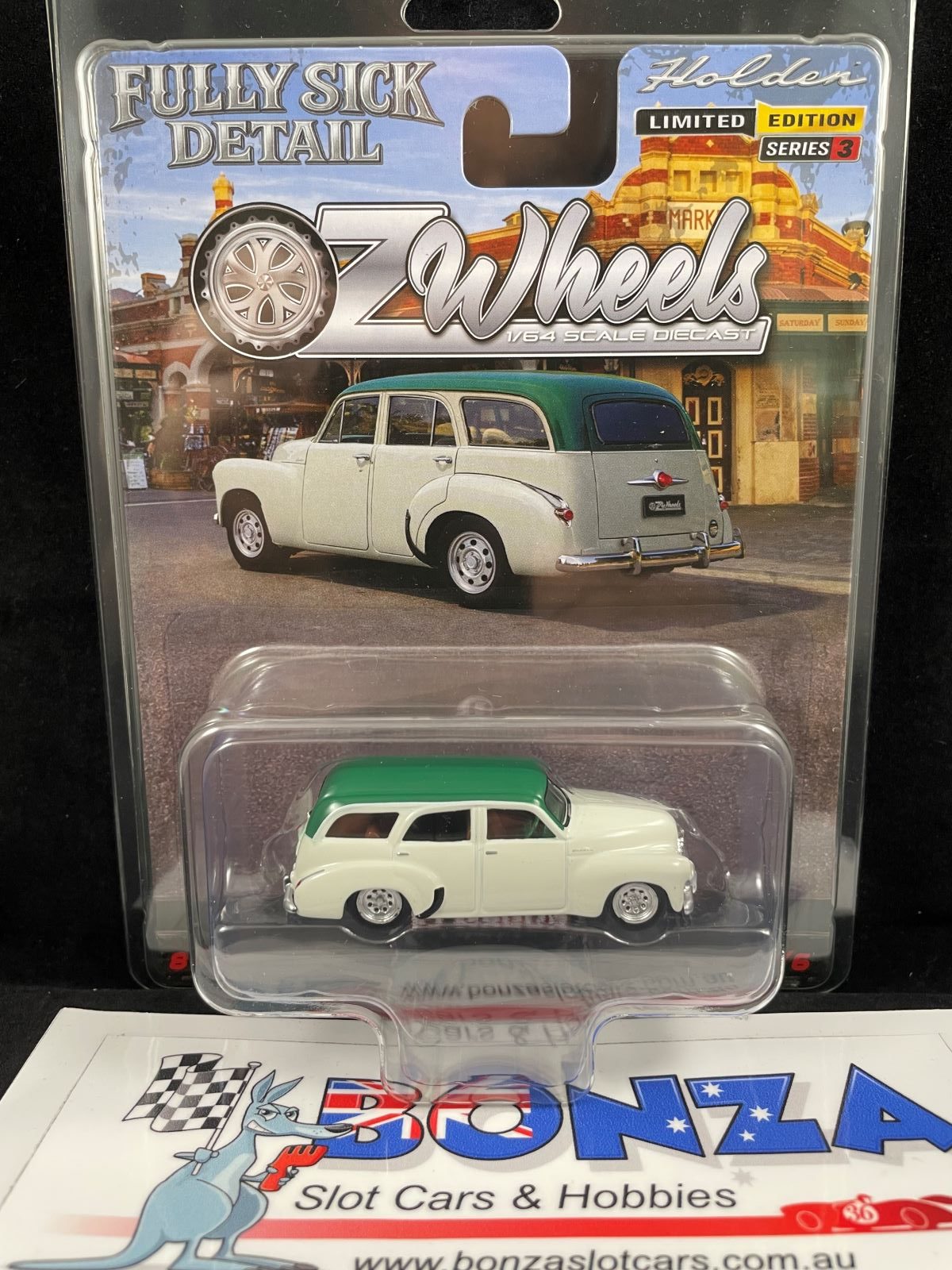OZWHEELS HOLDEN FJ WAGON FULLY SICK DETAIL LTD ED SERIES 3  1:64 SCALE DIECAST MODEL CAR