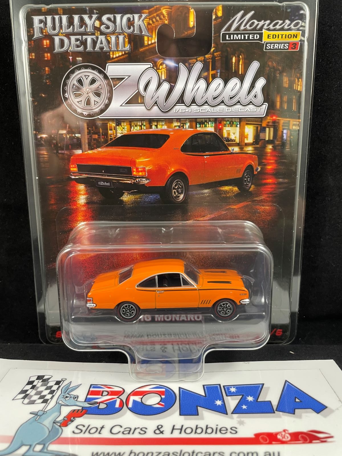 OZWHEELS 1970 HOLDEN HG MONARO FULLY SICK DETAIL LTD ED SERIES 3  1:64 SCALE DIECAST MODEL CAR