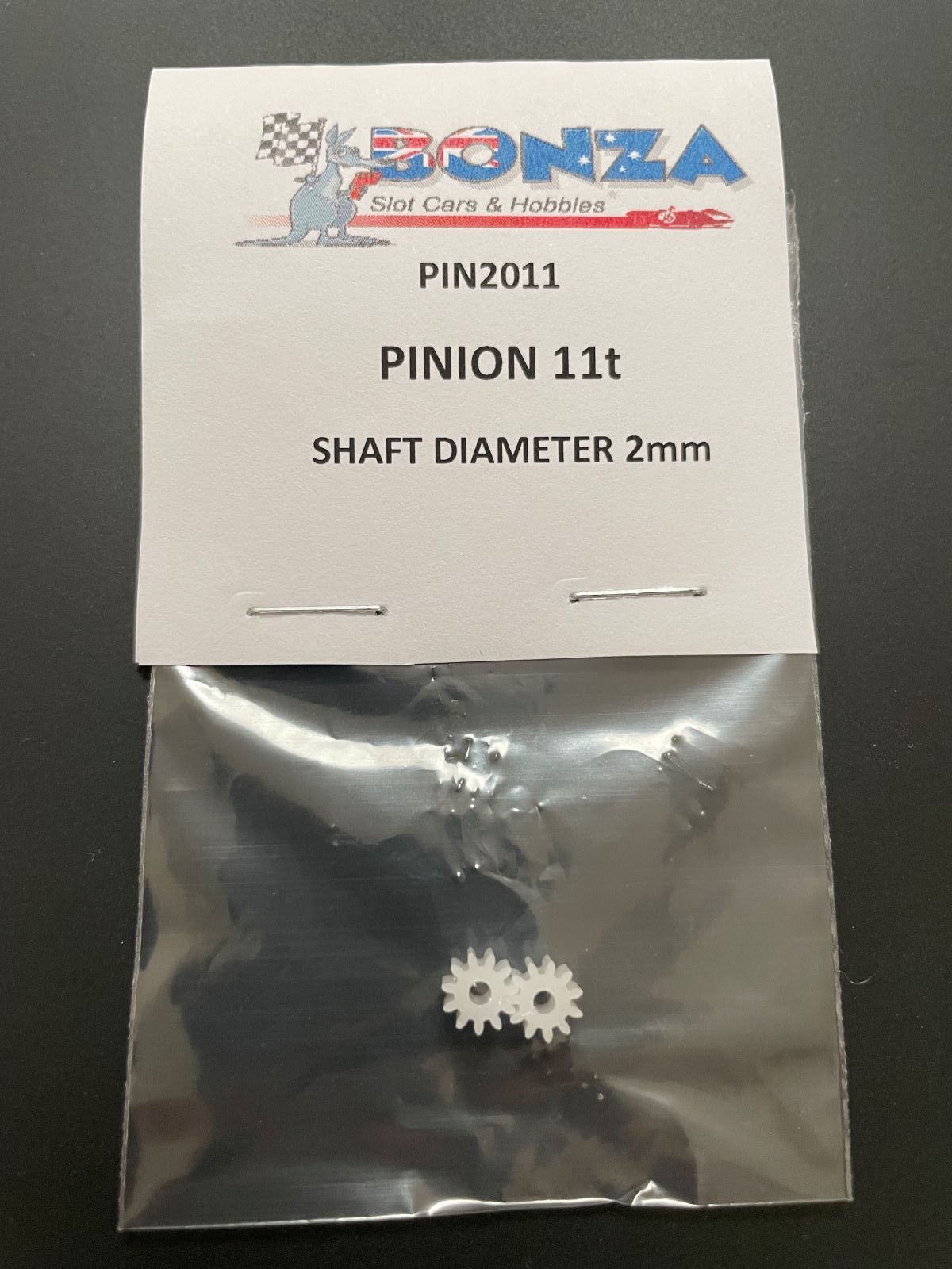 PIN2011 BONZA PARTS PINION 11t PINION 2.0mm SHAFT DIAMETER