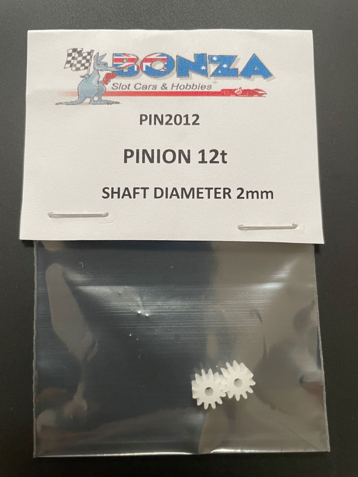 PIN2012 BONZA PARTS PINION 12t PINION 2.0mm SHAFT DIAMETER