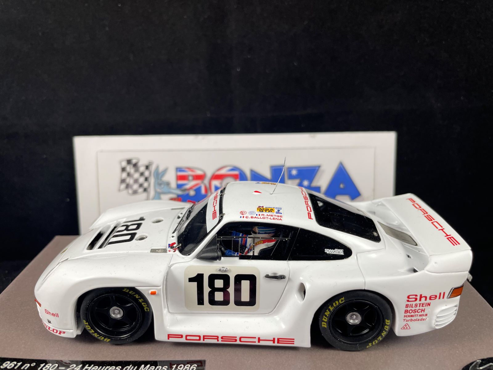 132066M LE MANS MINIATURES PORSCHE 961 #180 LE MANS 1986 1:32 SCALE SLOT CAR
