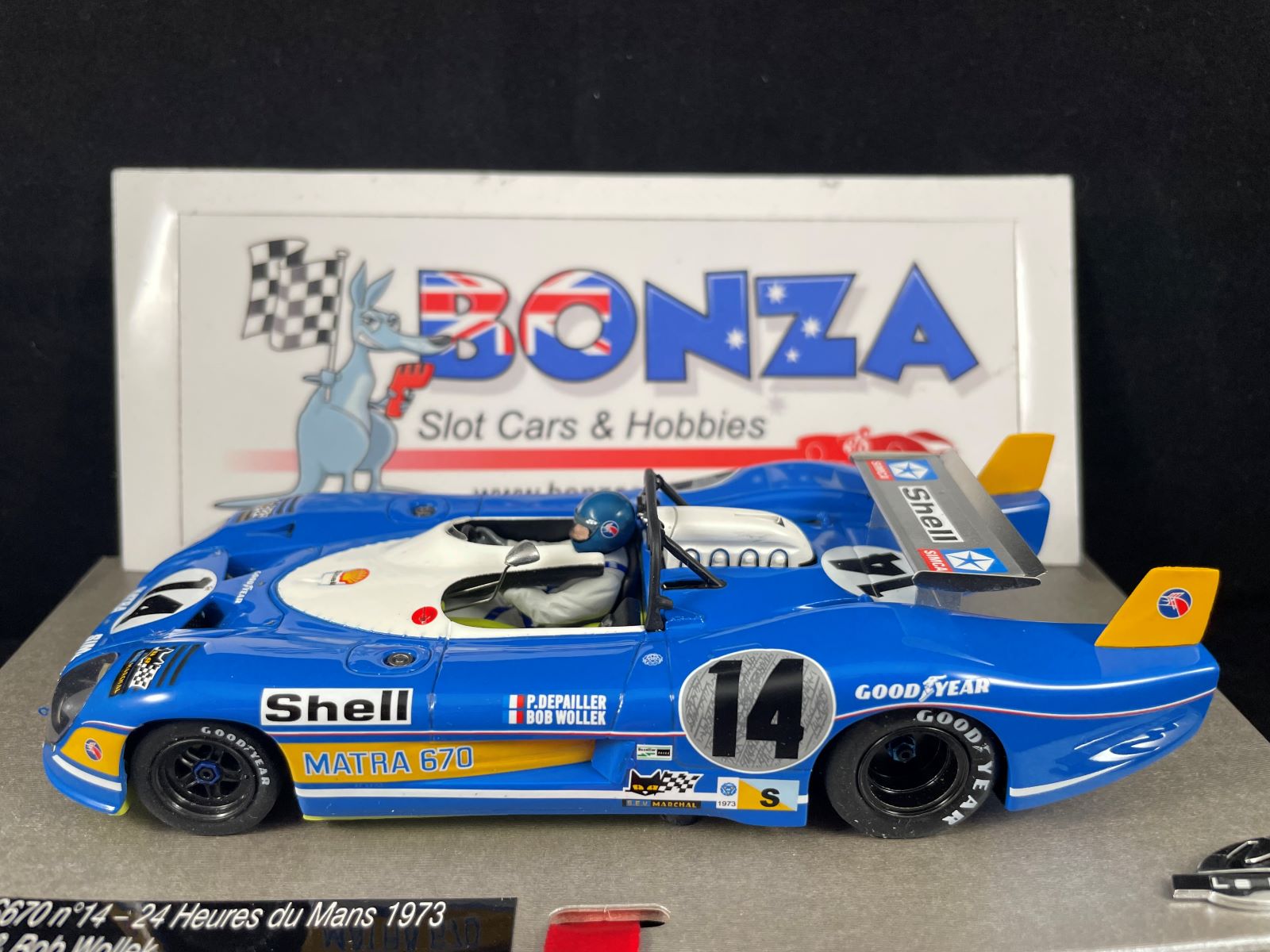 132078/M LE MANS MINIATURES MATRA SIMCA MS670 #14 LE MANS 1973 1:32 SCALE SLOT CAR