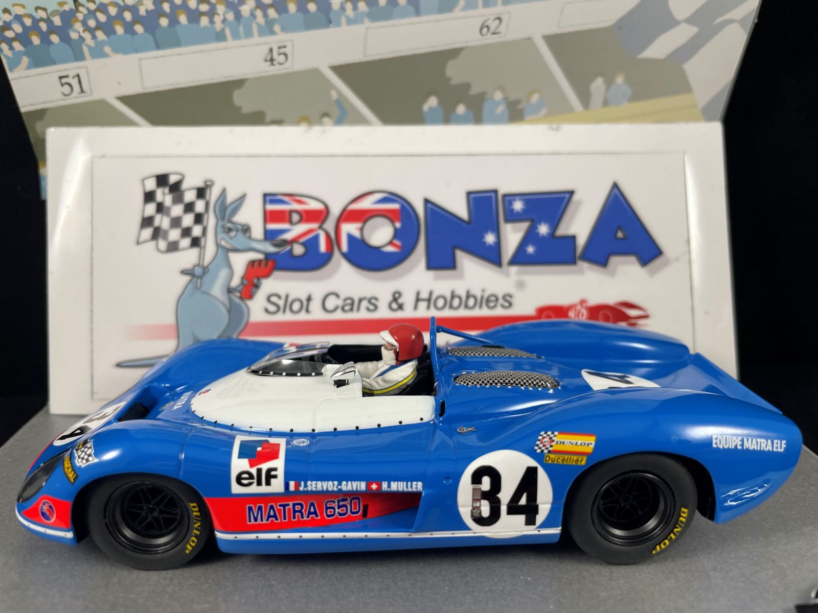 132082/34M LE MANS MINIATURES MATRA 650 #34 LE MANS 1969 1:32 SCALE SLOT CAR