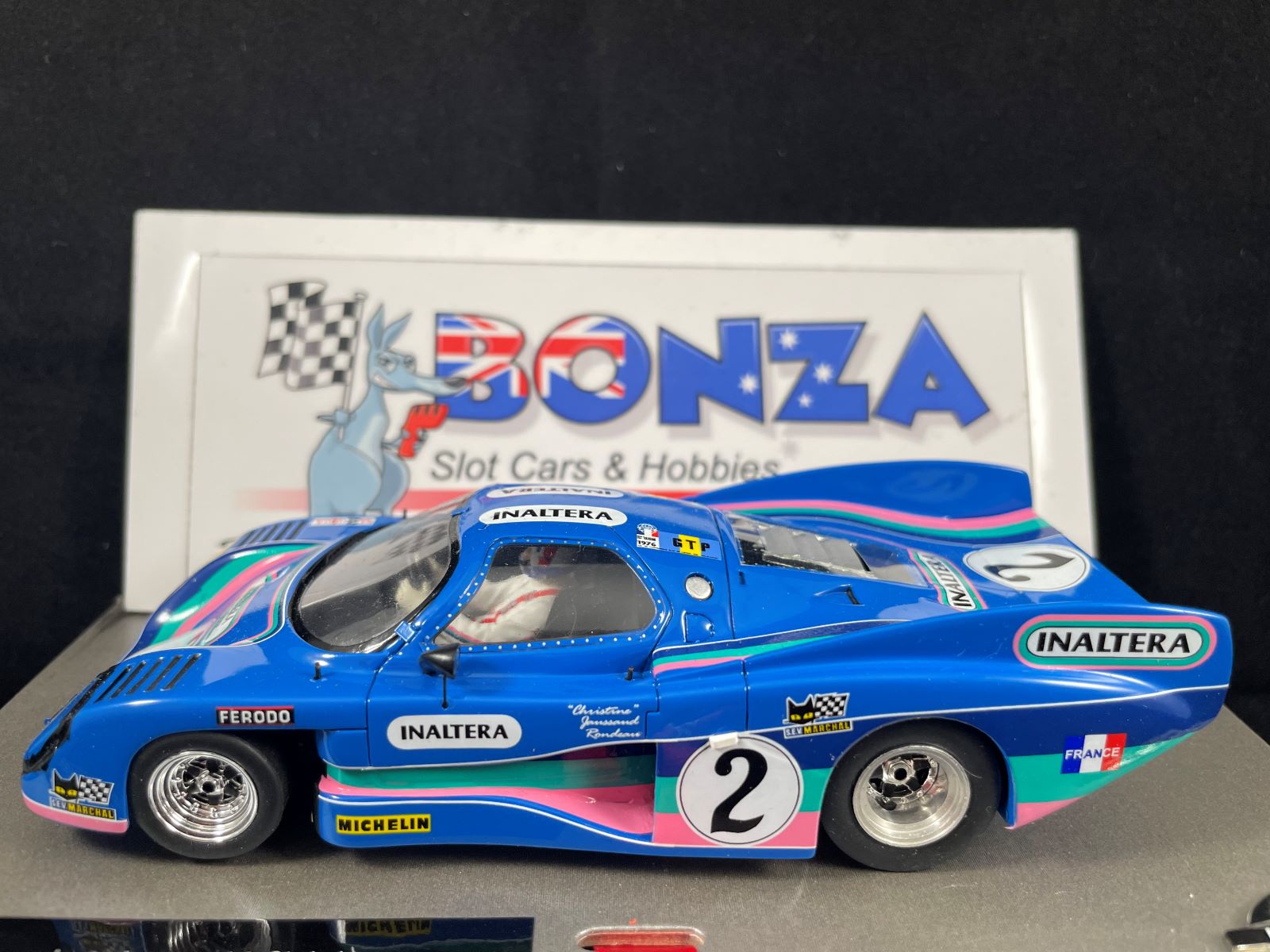 132088/2M LE MANS MINIATURES INALTERA GT #2 LE MANS 1976 1:32 SCALE SLOT CAR
