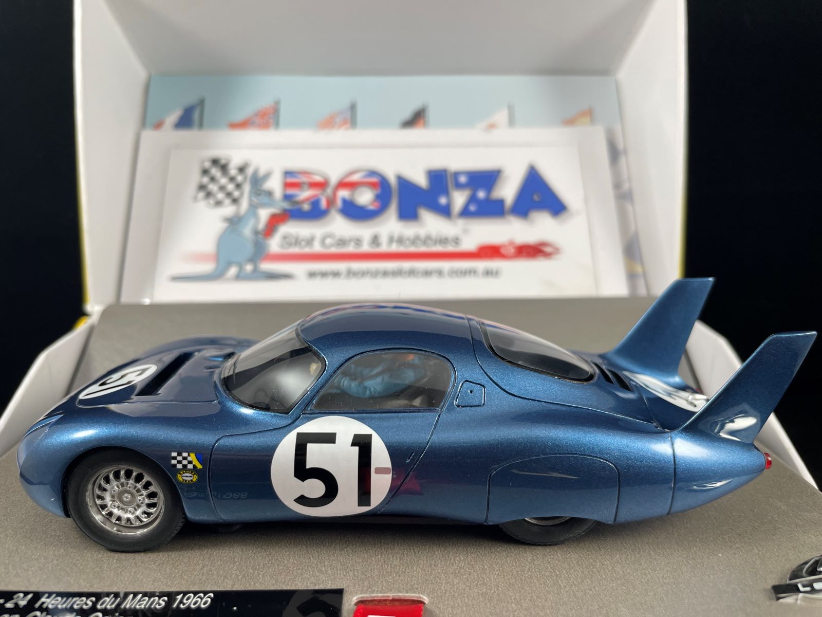 132089/51M LE MANS MINIATURES CD PEUGEOT #51 LE MANS 1966 1:32 SCALE SLOT CAR