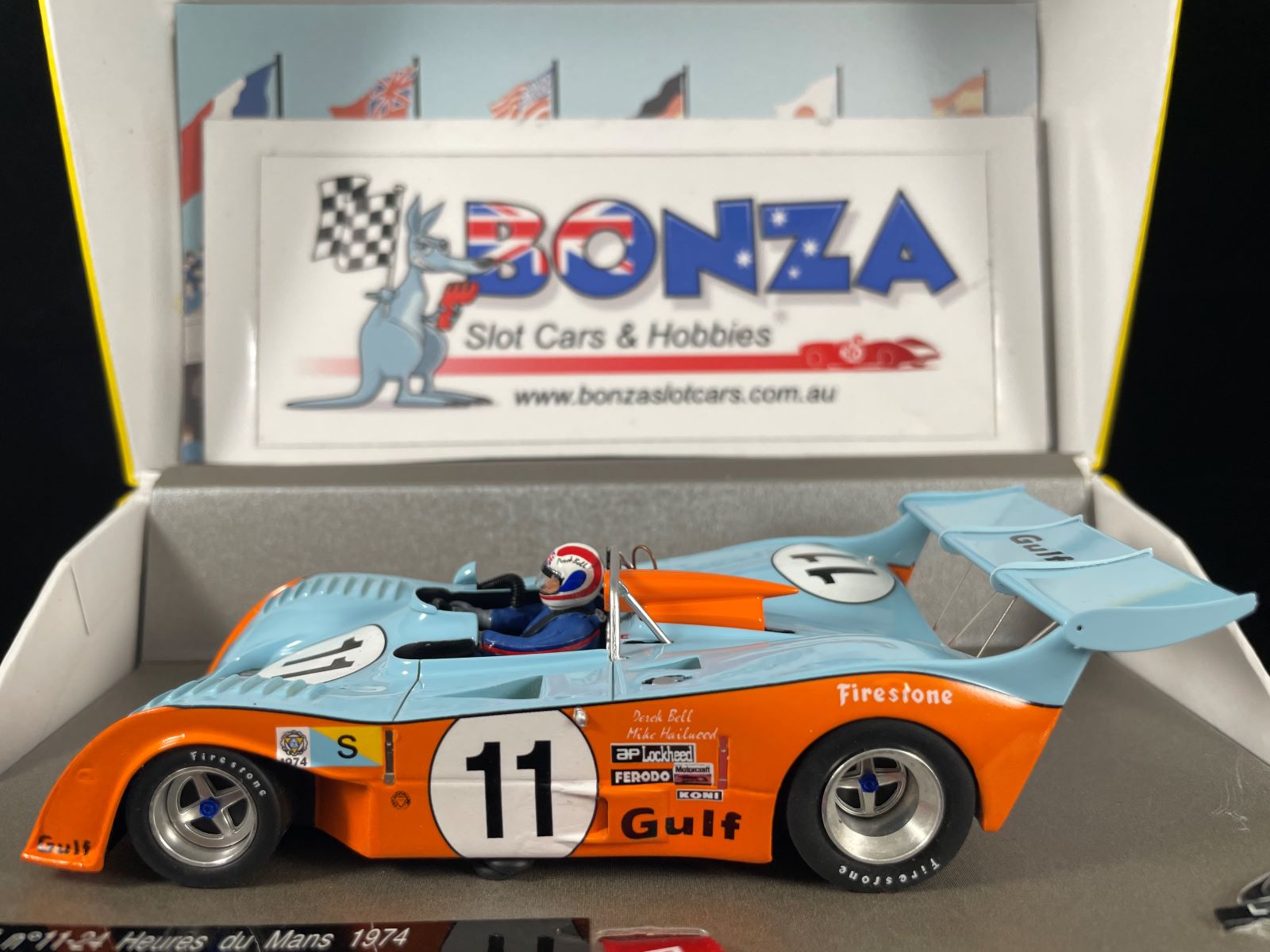132094/11M LE MANS MINIATURES MIRAGE GR7 #11 LE MANS 1974  1:32 SCALE SLOT CAR