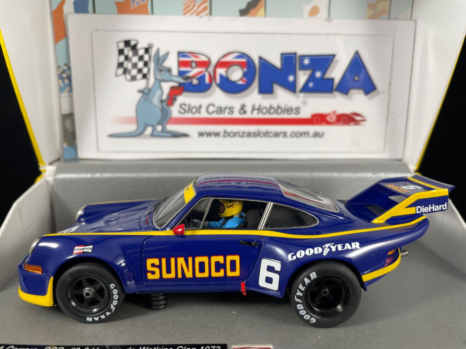 132096/6M LE MANS MINIATURES PORSCHE 911 RSR SUNOCO #6 WATKINS GLEN 1973  1:32 SCALE SLOT CAR