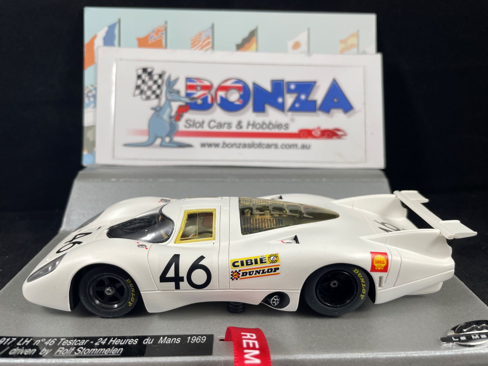 132102/46M LE MANS MINIATURES PORSCHE 917 LH #46 LE MANS 1969 TEST CAR 1:32 SCALE SLOT CAR