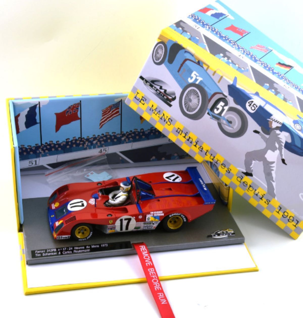 PRE ORDER DUE OCTOBER 2026 132116/17M LE MANS MINIATURES FERRARI 312PB CARLOS REUTEMANN #17 LE MANS 1973  1:32 SCALE SLOT CAR