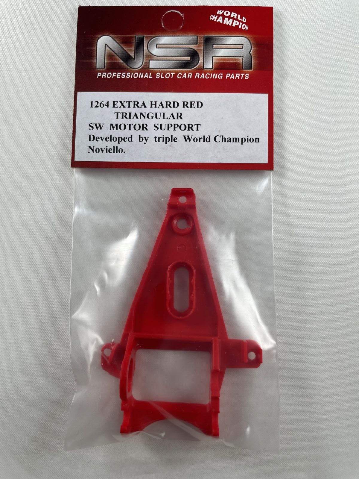 1264 NSR EXTRA HARD RED TRIANGULAR SIDE WINDER MOTOR SUPPORT 1:32 SCALE